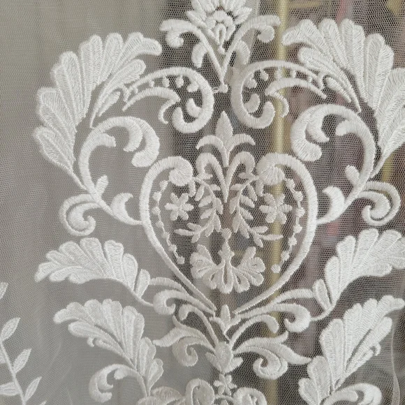 Forever 21 Sheer Lace Blouse, Cream Color, Size Medium - Picture 5 of 5